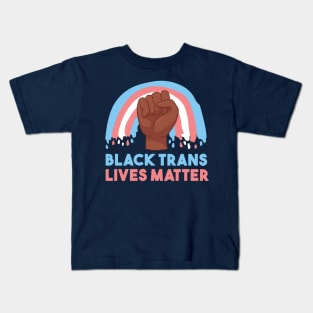 BLACK TRANS LIVES DESIGN Kids T-Shirt